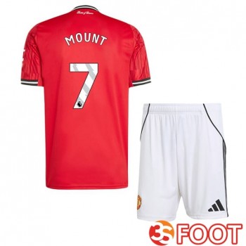 Maillot De Foot Manchester United (MOUNT 7) Enfant Domicile Rouge 2025/2026