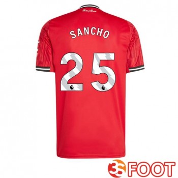 Maillot De Foot Manchester United (SANCHO 25) Domicile Rouge 2025/2026