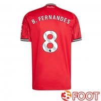 Maillot De Foot Manchester United (B. FERNANDES 8) Domicile Rouge 2025/2026