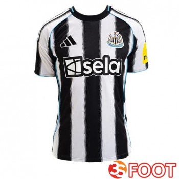 Maillot De Foot Newcastle United Domicile Blanc Noir 2025/2026