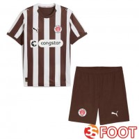 Maillot De Foot FC St. Pauli Enfant Domicile Blanc Marron 2025/2026