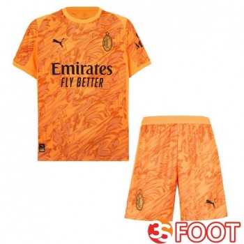 Maillot De Foot AC Milan Enfant Gardien De but Orange 2025/2026
