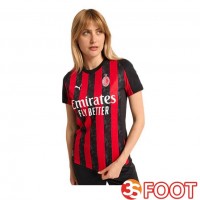 Maillot De Foot AC Milan Femme Domicile Rouge Noir 2025/2026