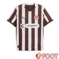 Maillot De Foot FC St. Pauli Domicile Blanc Marron 2025/2026