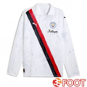 Maillot Manchester City Club World Cup Domicile Manche longue Blanc 2025/2026