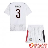 Maillot Manchester City Club World Cup (Ruben Dias 3) Enfant Domicile Blanc 2025/2026