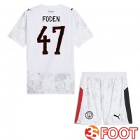 Maillot Manchester City Club World Cup (Phil Foden 47) Enfant Domicile Blanc 2025/2026