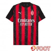 Maillot De Foot AC Milan Domicile Rouge Noir 2025/2026