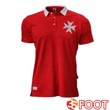 Maillot Foot Equipe De Malte Édition 125e Anniversaire Rouge