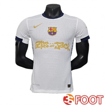 Maillot De Foot FC Barcelone x Travis Scott Blanc 2024/2025