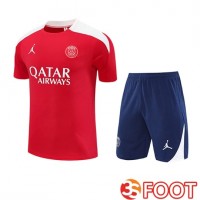 Ensemble Training T-Shirts PSG Enfant Rouge/Blanc 2025/2026