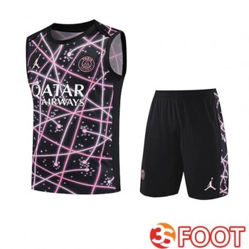 Gilet De football PSG Enfant Noir/Rose 2025/2026