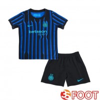 Maillot De Foot Inter Milan Enfant Domicile Bleu Noir 2025/2026