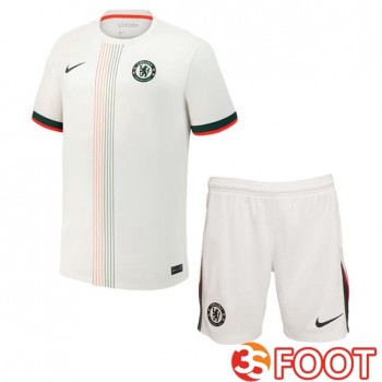 Maillot De Foot FC Chelsea Enfant Exterieur Blanc 2025/2026