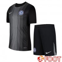 Maillot De Foot FC Chelsea Enfant Gardien De but Noir 2025/2026