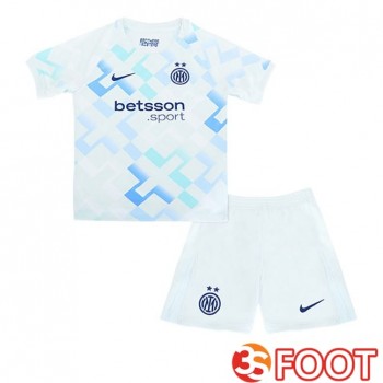 Maillot De Foot Inter Milan Enfant Exterieur Blanc Bleu 2025/2026