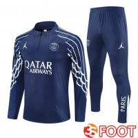 Ensemble Survetement De Foot Jordan Paris PSG Bleu Royal 2025/2026