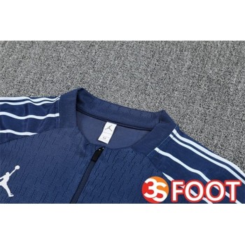 Ensemble Survetement De Foot Jordan Paris PSG Bleu Royal 2025/2026