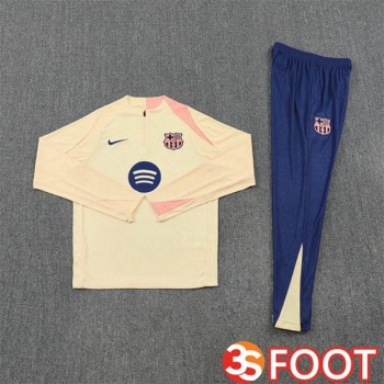 Ensemble Survetement De Foot FC Barcelone Jaune 2025/2026