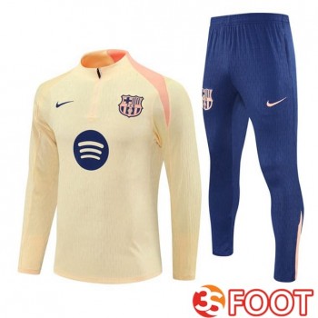 Ensemble Survetement De Foot FC Barcelone Jaune 2025/2026