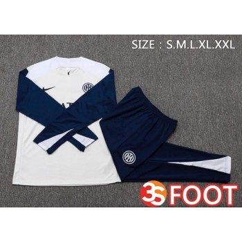 Ensemble Survetement De Foot Inter Milan Blanc 2025/2026