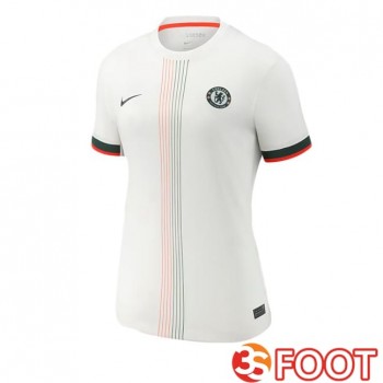 Maillot De Foot FC Chelsea Femme Exterieur Blanc 2025/2026