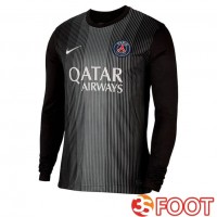 Maillot De Foot Paris PSG Gardien De but Manche longue Noir 2025/2026