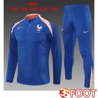 Ensemble Survetement De Foot France Enfant Bleu 2025/2026