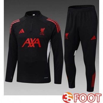 Ensemble Survetement De Foot FC Liverpool Enfant Noir 2025/2026