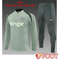 Ensemble Survetement De Foot FC Chelsea Enfant Vert 2025/2026