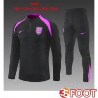 Ensemble Survetement De Foot Angleterre Enfant Noir 2025/2026