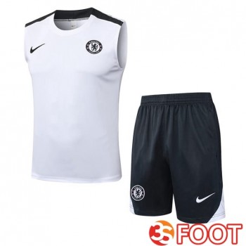 Gilet Foot FC Chelsea + Shorts Blanc 2025/2026