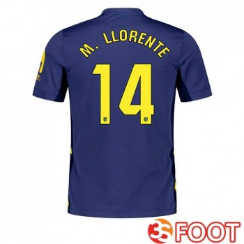 Maillot De Foot Atletico Madrid (M. LLORENTE 14) Exterieur Bleu Royal 2025/2026