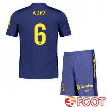 Maillot De Foot Atletico Madrid (KOKE 6) Enfant Exterieur Bleu Royal 2025/2026