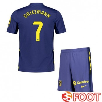 Maillot De Foot Atletico Madrid (GRIEZMANN 7) Enfant Exterieur Bleu Royal 2025/2026