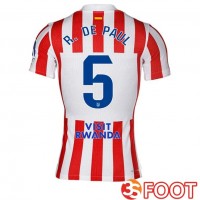 Maillot De Foot Atletico Madrid (R. De PAUL 5) Domicile Rouge 2025/2026