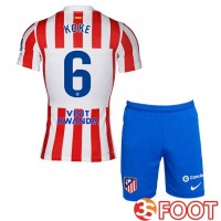 Maillot De Foot Atletico Madrid (KOKE 6) Enfant Domicile Rouge 2025/2026