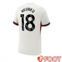 Maillot De Foot FC Chelsea (Nkunku 18) Exterieur Blanc 2025/2026
