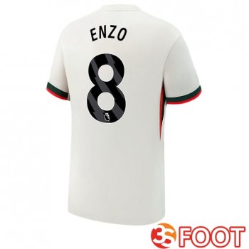 Maillot De Foot FC Chelsea (Enzo 8) Exterieur Blanc 2025/2026