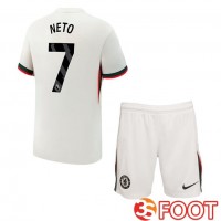 Maillot De Foot FC Chelsea (Neto 7) Enfant Exterieur Blanc 2025/2026