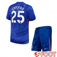 Maillot De Foot FC Chelsea (Caicedo 25) Enfant Domicile Bleu 2025/2026