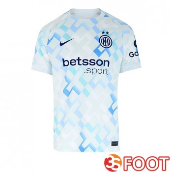 Maillot De Foot Inter Milan Exterieur Blanc Bleu 2025/2026