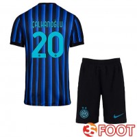 Maillot De Foot Inter Milan (ÇALHANOĞLU 20) Enfant Domicile Bleu Noir 2025/2026 Maillot De Foot Inter Milan (ÇALHANOĞLU 20) Enfant Domicile Bleu Noir 2025/2026