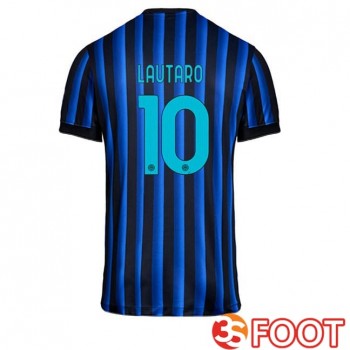 Maillot De Foot Inter Milan (LAUTARO 10) Domicile Bleu Noir 2025/2026