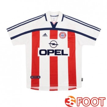 Maillot De Foot Bayern Munich Retro Exterieur Blanc 2000-2002