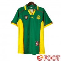 Maillot De Foot Cameroun Retro Domicile Vert Jaune 1998