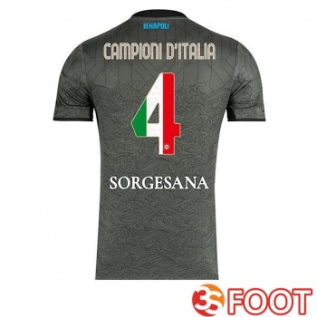 Maillot De Foot SSC Naples Campioni D'Italia Third Gris 2024/2025