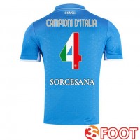 Maillot De Foot SSC Naples Campioni D'Italia Domicile Bleu 2024/2025
