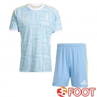 Maillot De Foot Juventus Enfant Exterieur Bleu Blanc 2025/2026