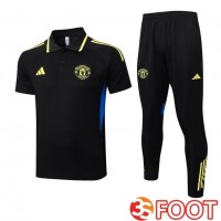 Ensemble Polo Manchester United + Pantalon Noir 2025/2026